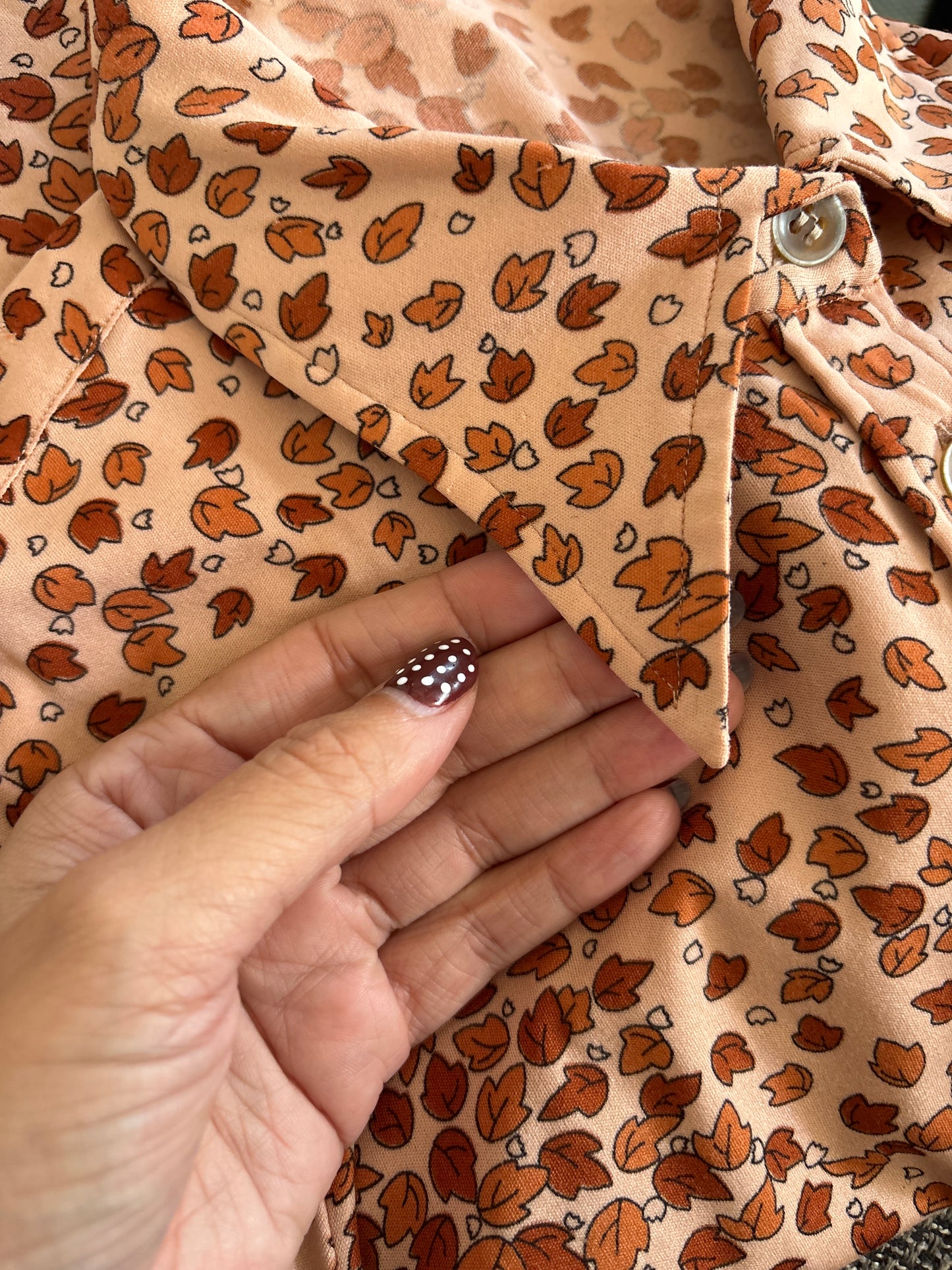 Camisa 70s Leaves