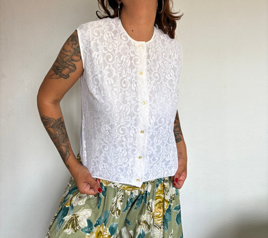 Blusa 1960s Perlon
