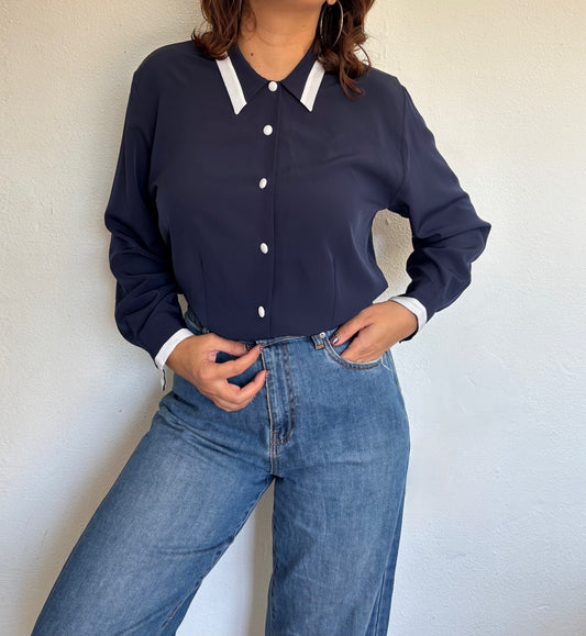 Camisa 80s Navy