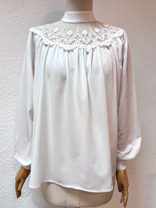 Camisa 70s Blanche