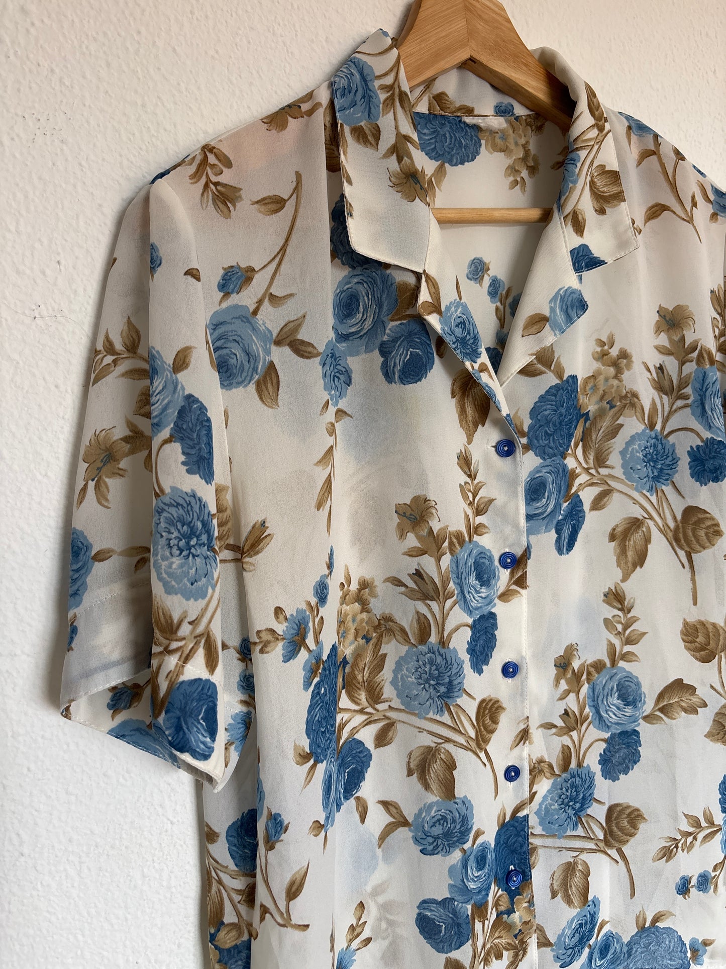 Camisa 80s Azzurra