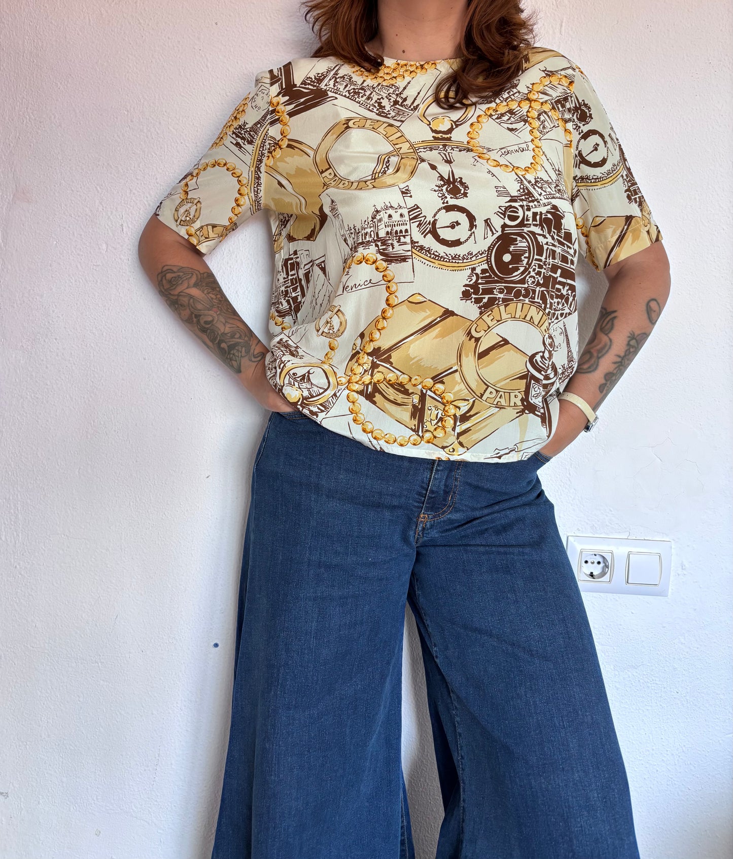 Camisa Vintage Céline Paris