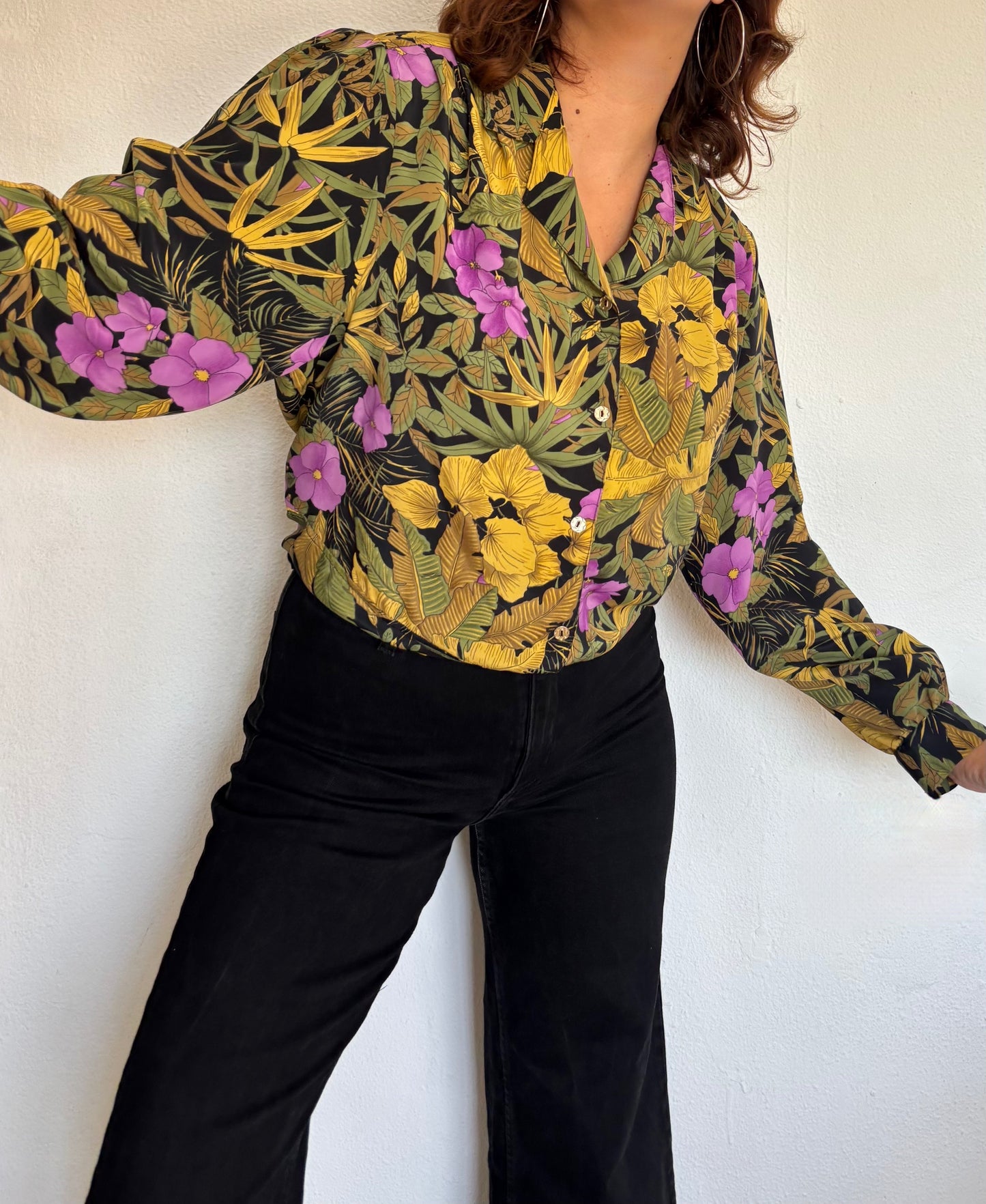 Camisa 80s Flora