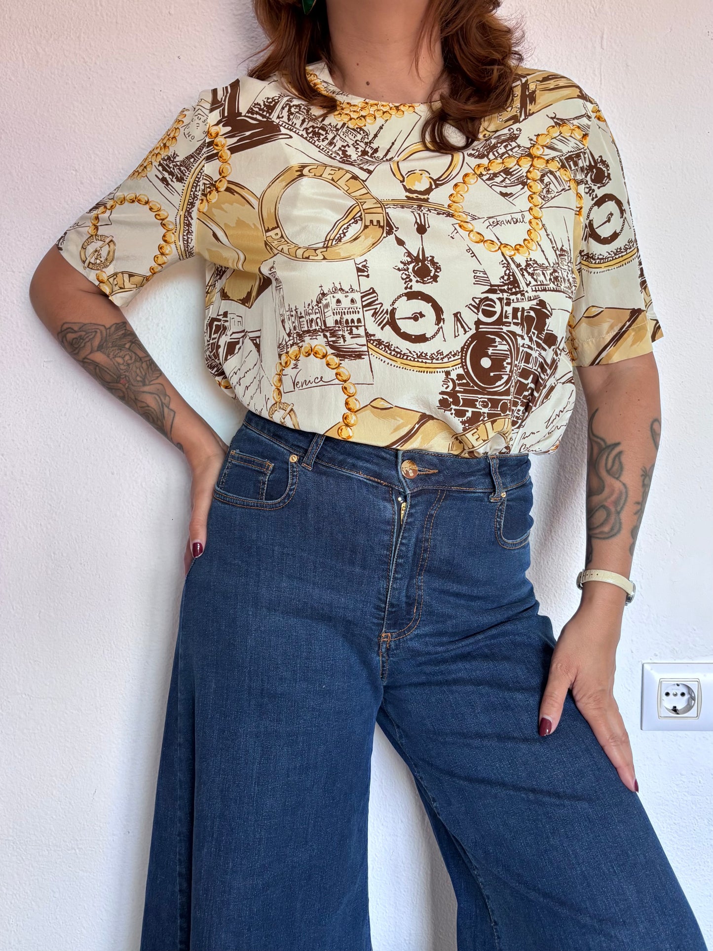 Camisa Vintage Céline Paris