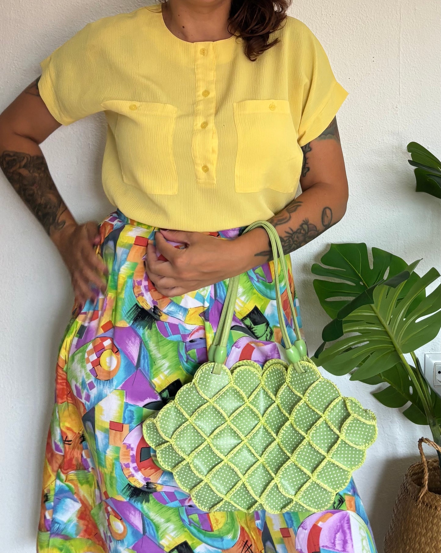 Falda 80s Aquarela