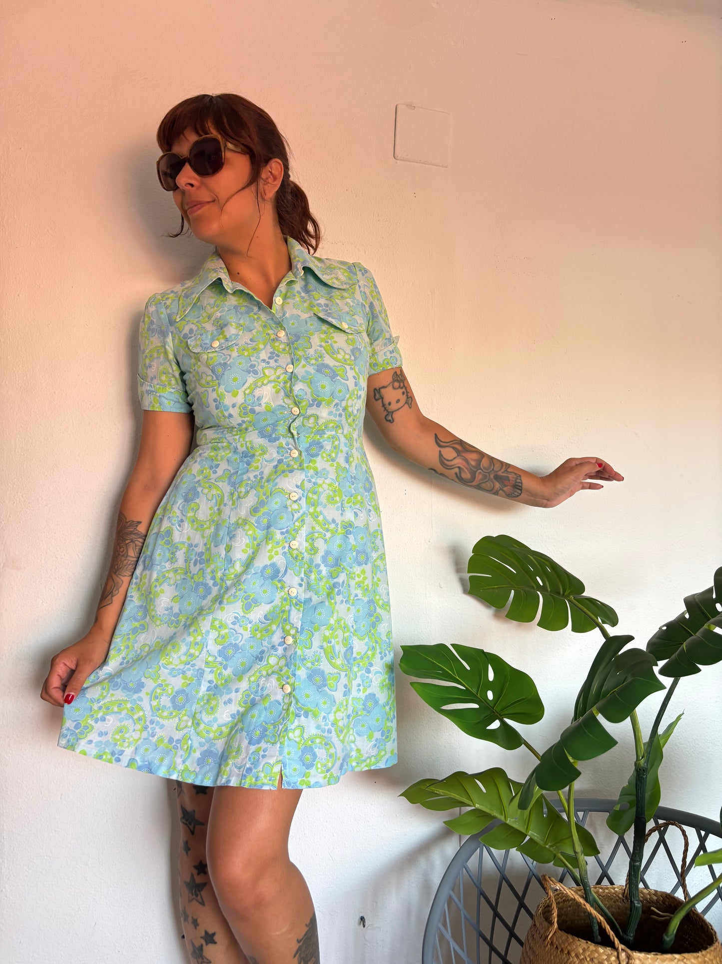 Vestido 70s Minty