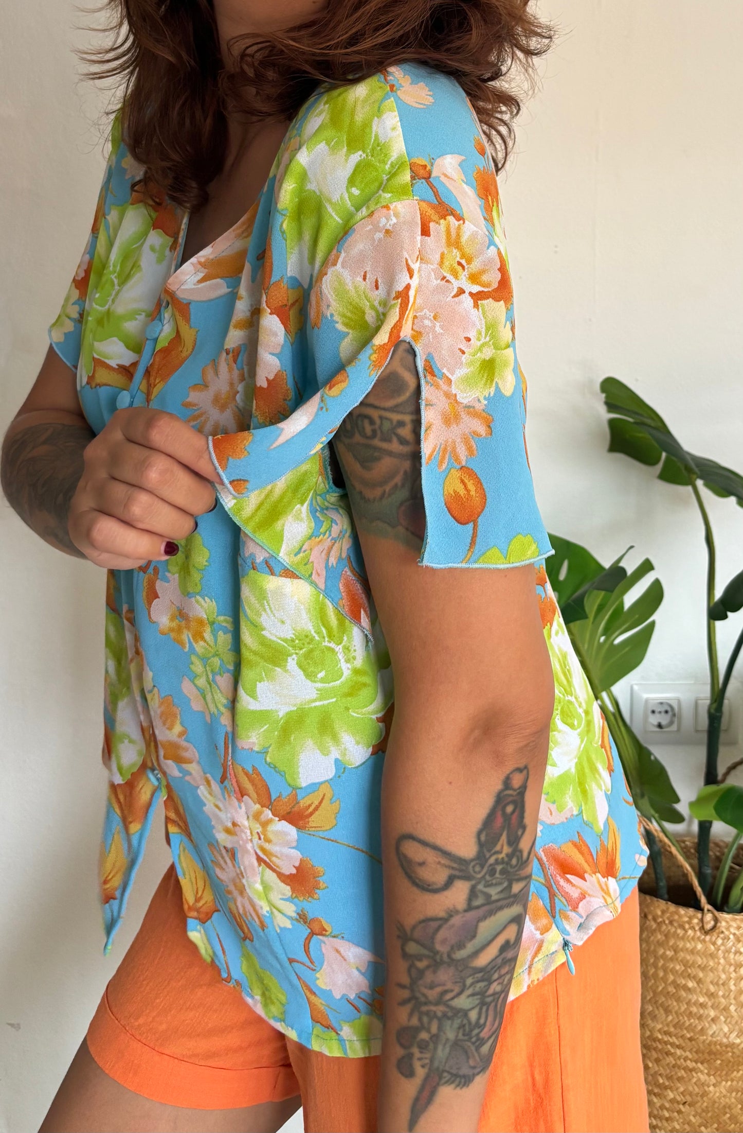 Camisa 80s Azurra