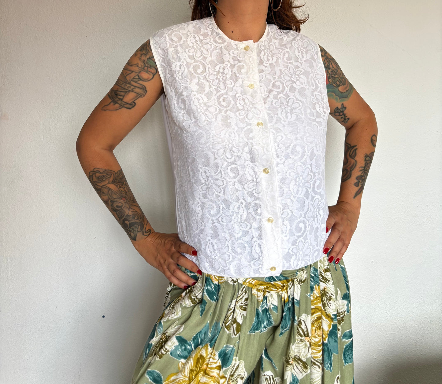 Blusa 1960s Perlon
