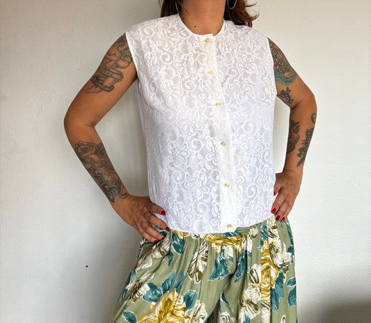 Blusa 1960s Perlon