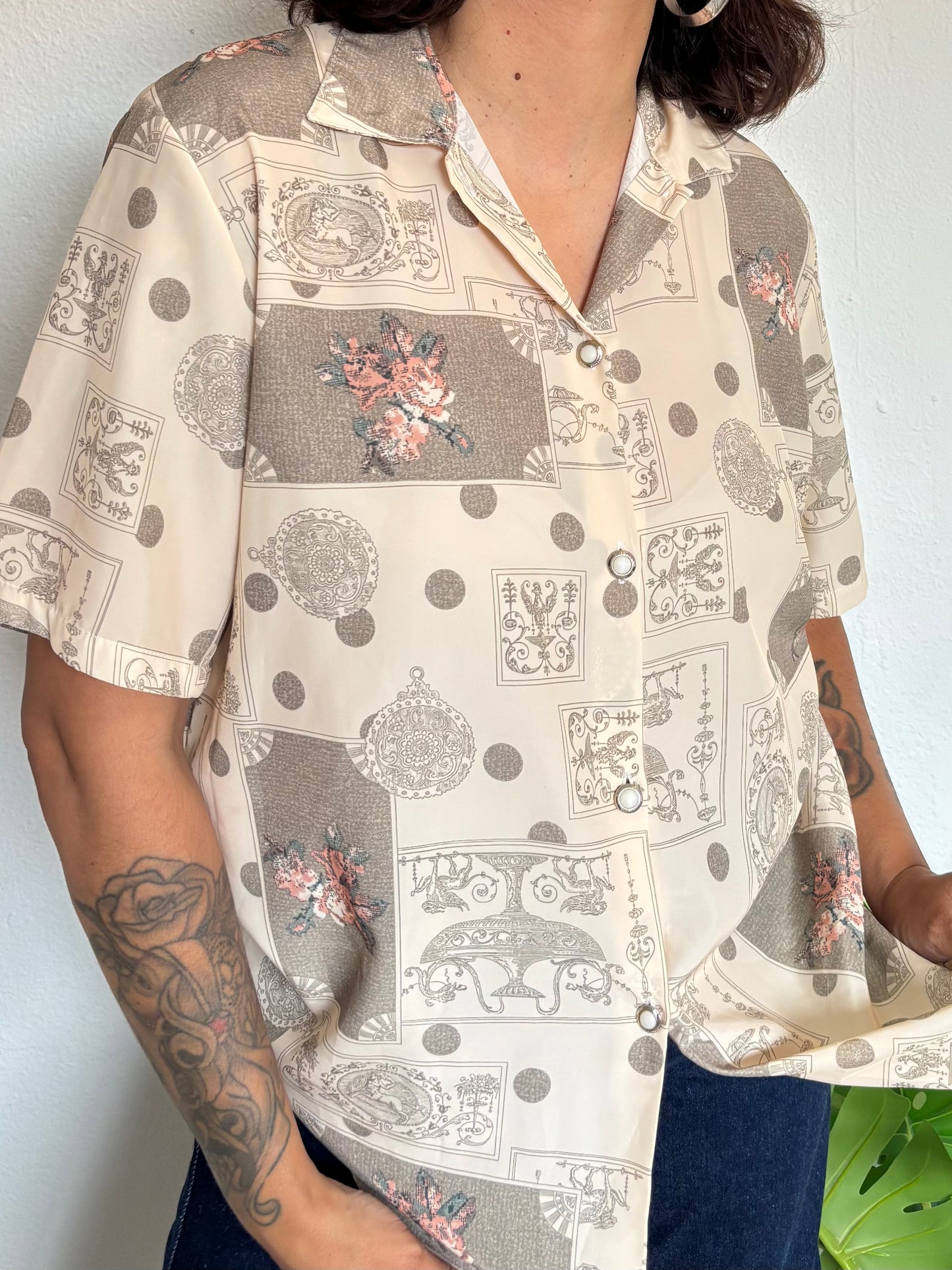 Camisa 80s Rose
