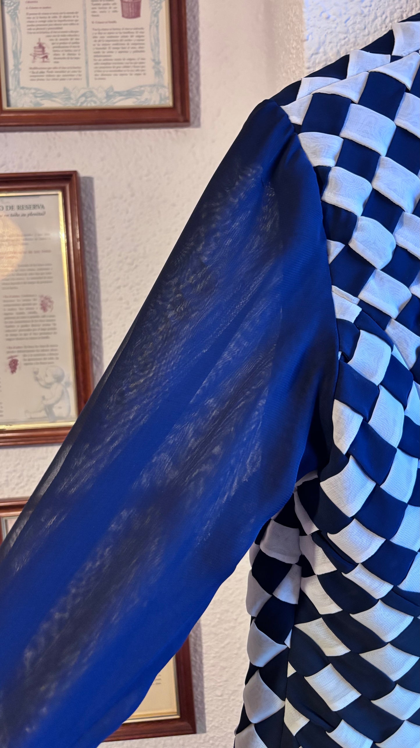 Chaqueta 70s Blue Chess