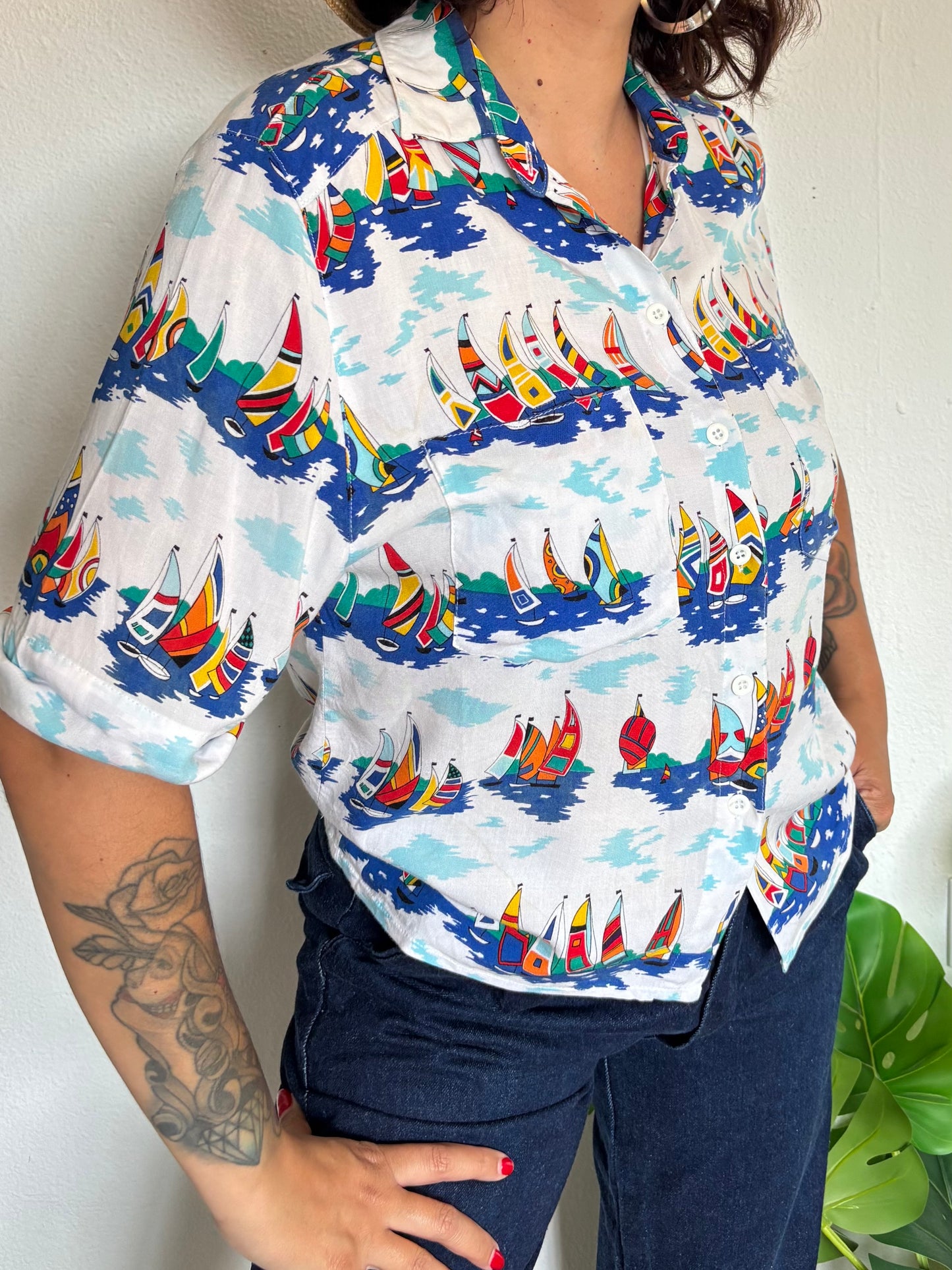 Camisa 80s Sailing