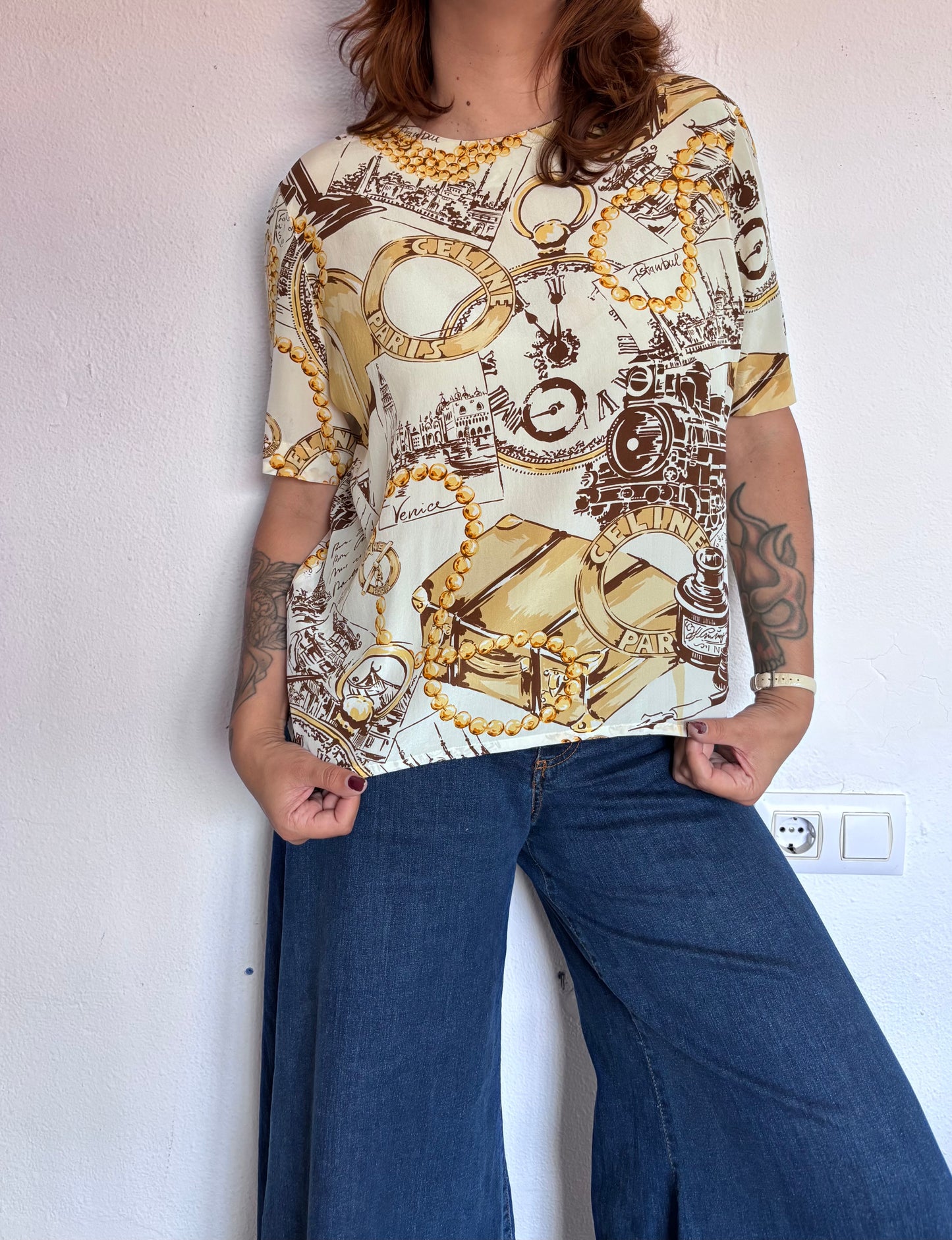 Camisa Vintage Céline Paris