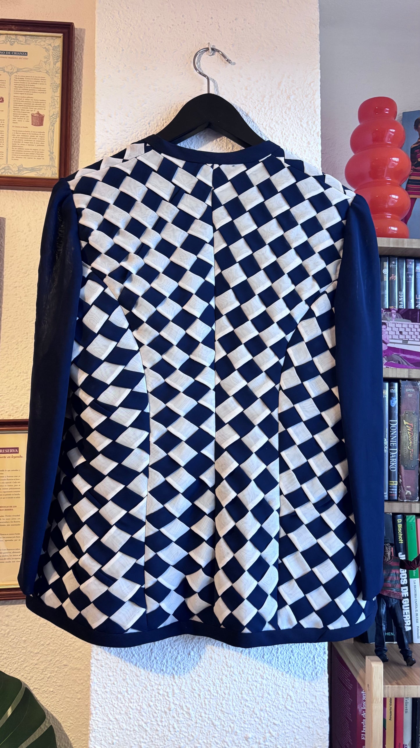 Chaqueta 70s Blue Chess