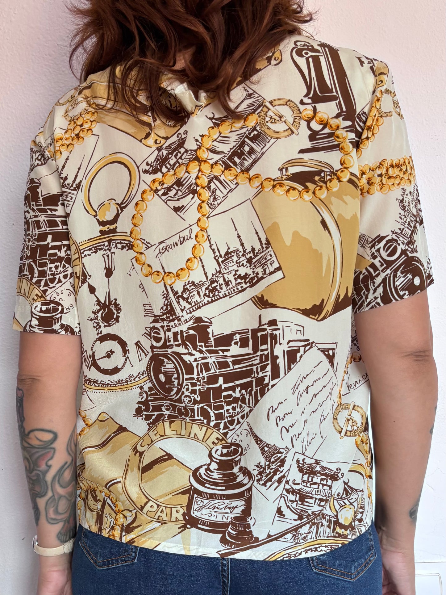 Camisa Vintage Céline Paris