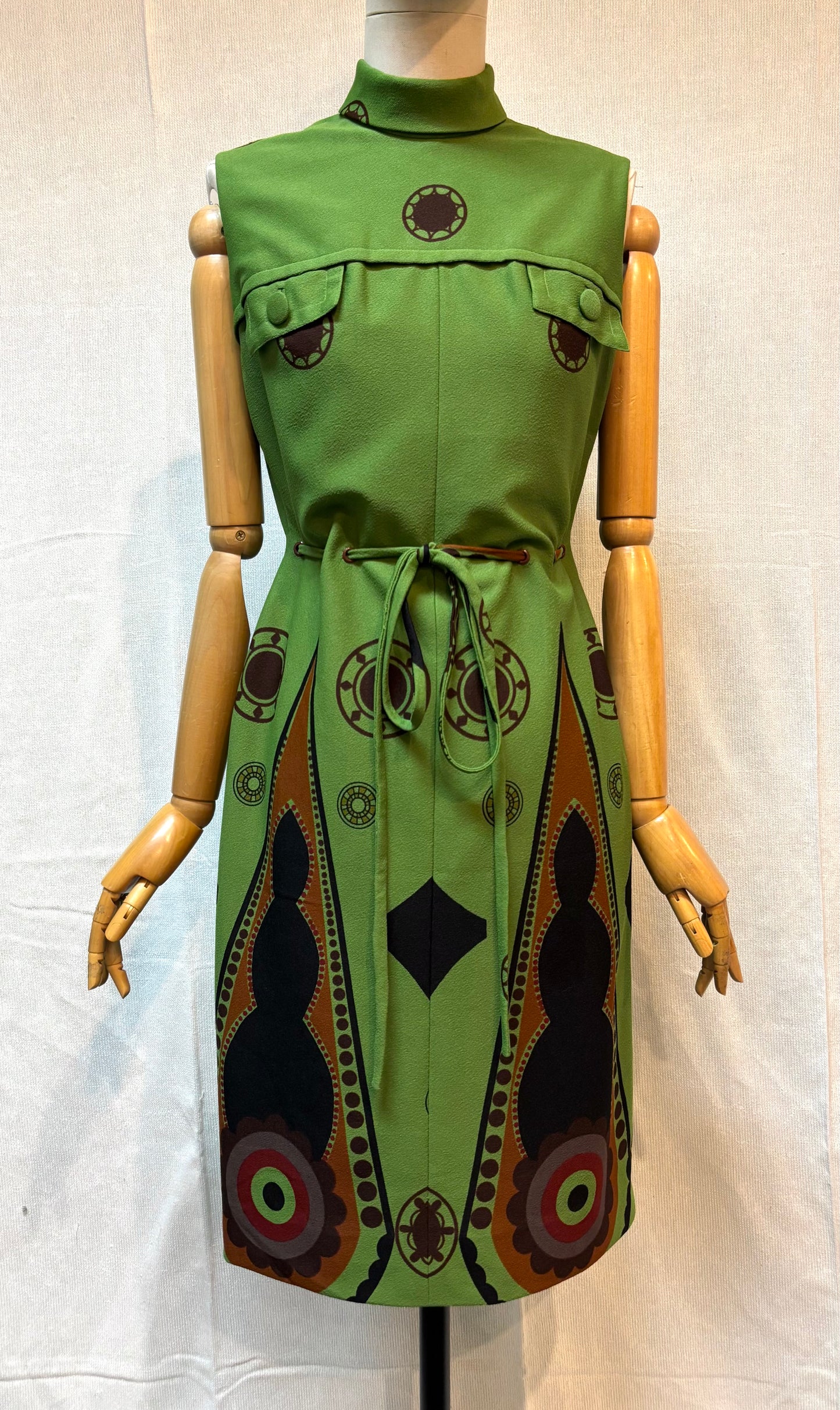 Vestido 60s Olive