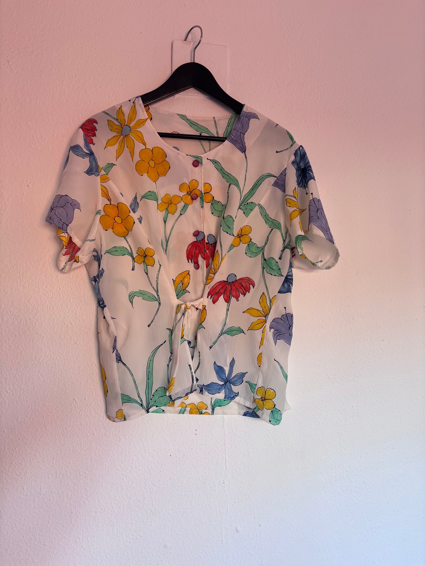 Camisa 80s Florecitas