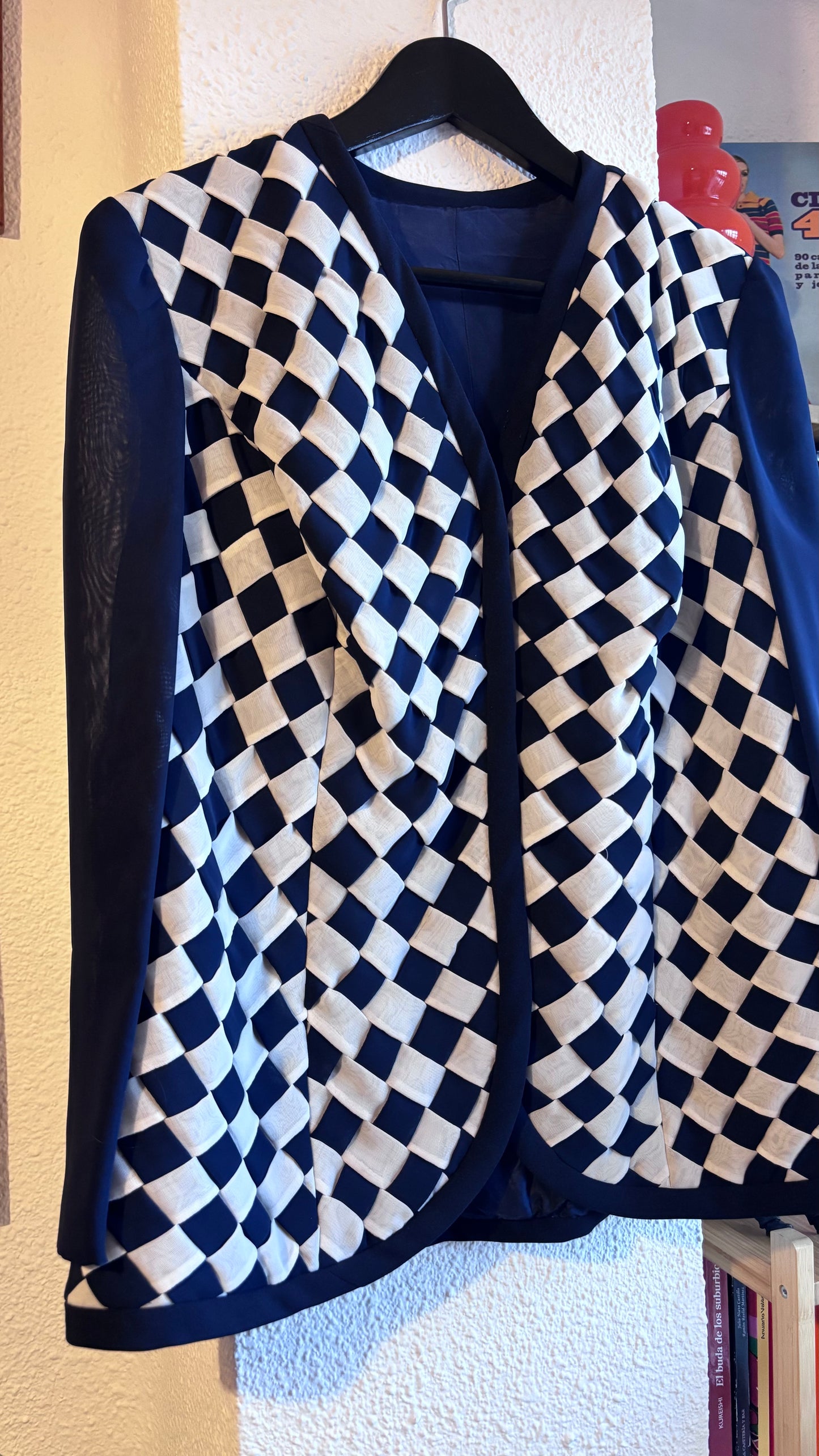 Chaqueta 70s Blue Chess