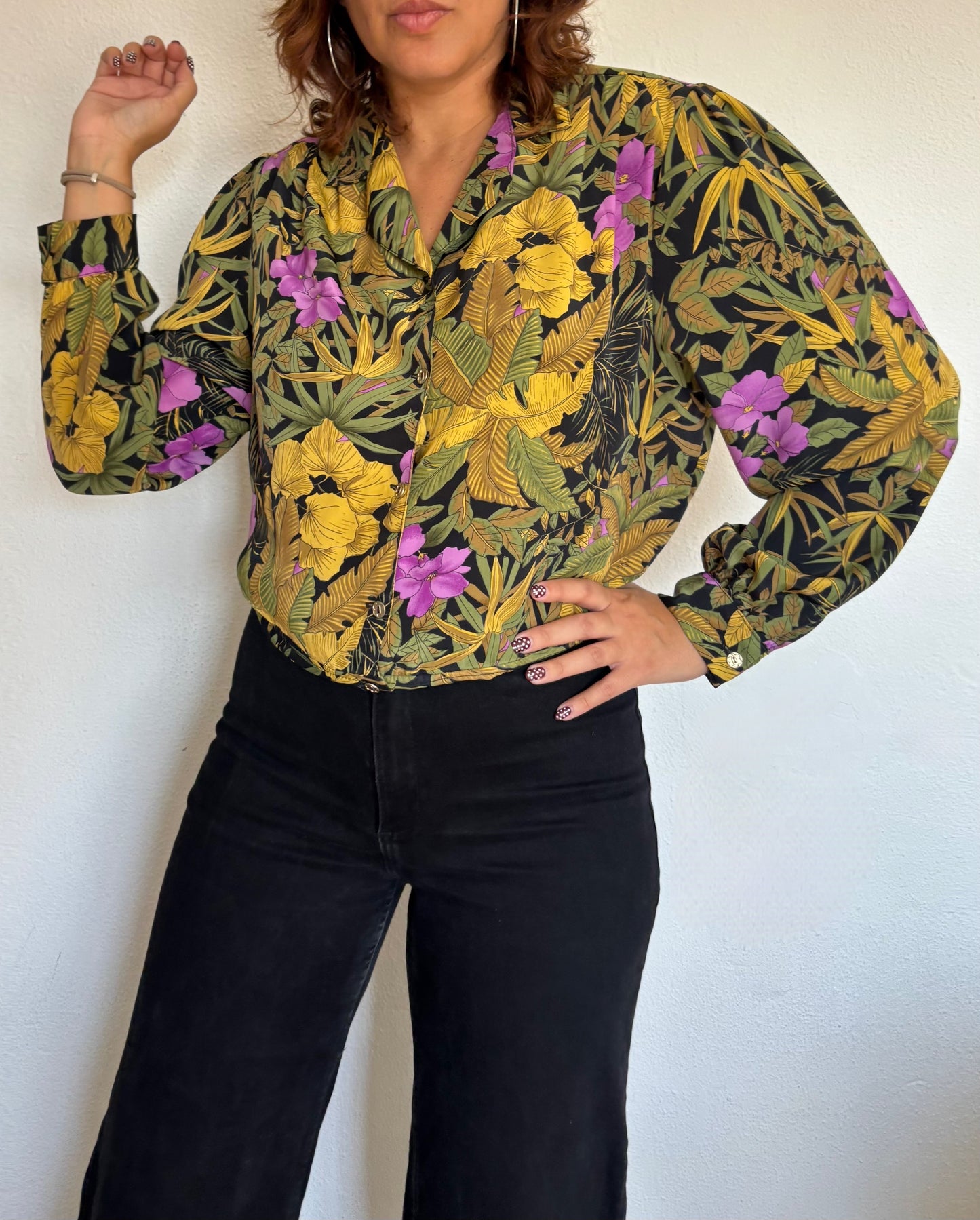 Camisa 80s Flora