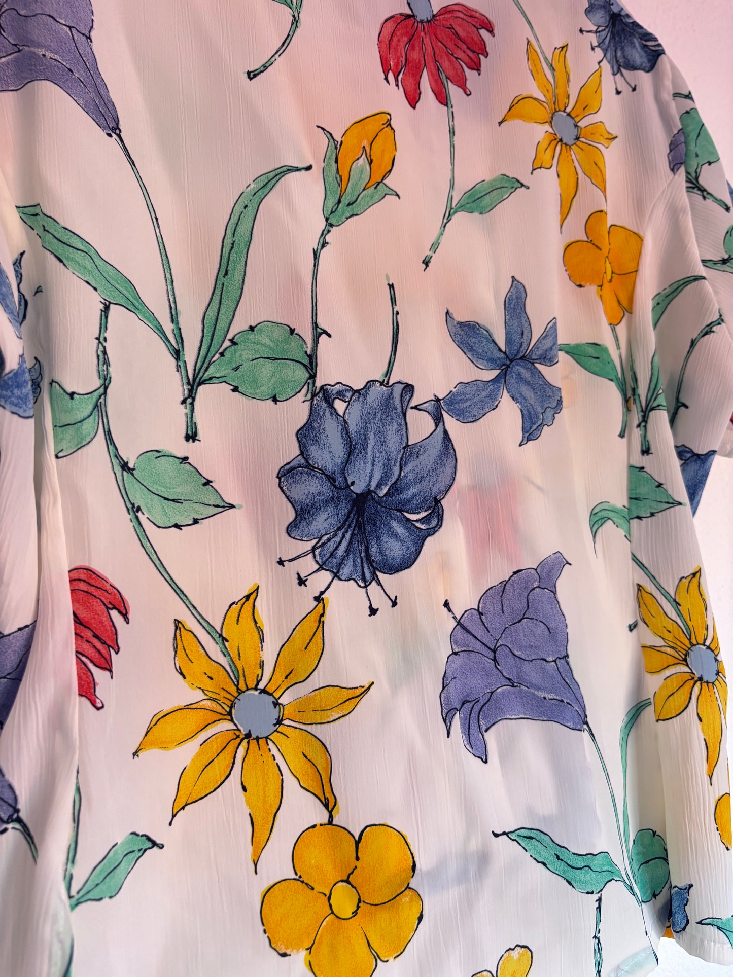 Camisa 80s Florecitas
