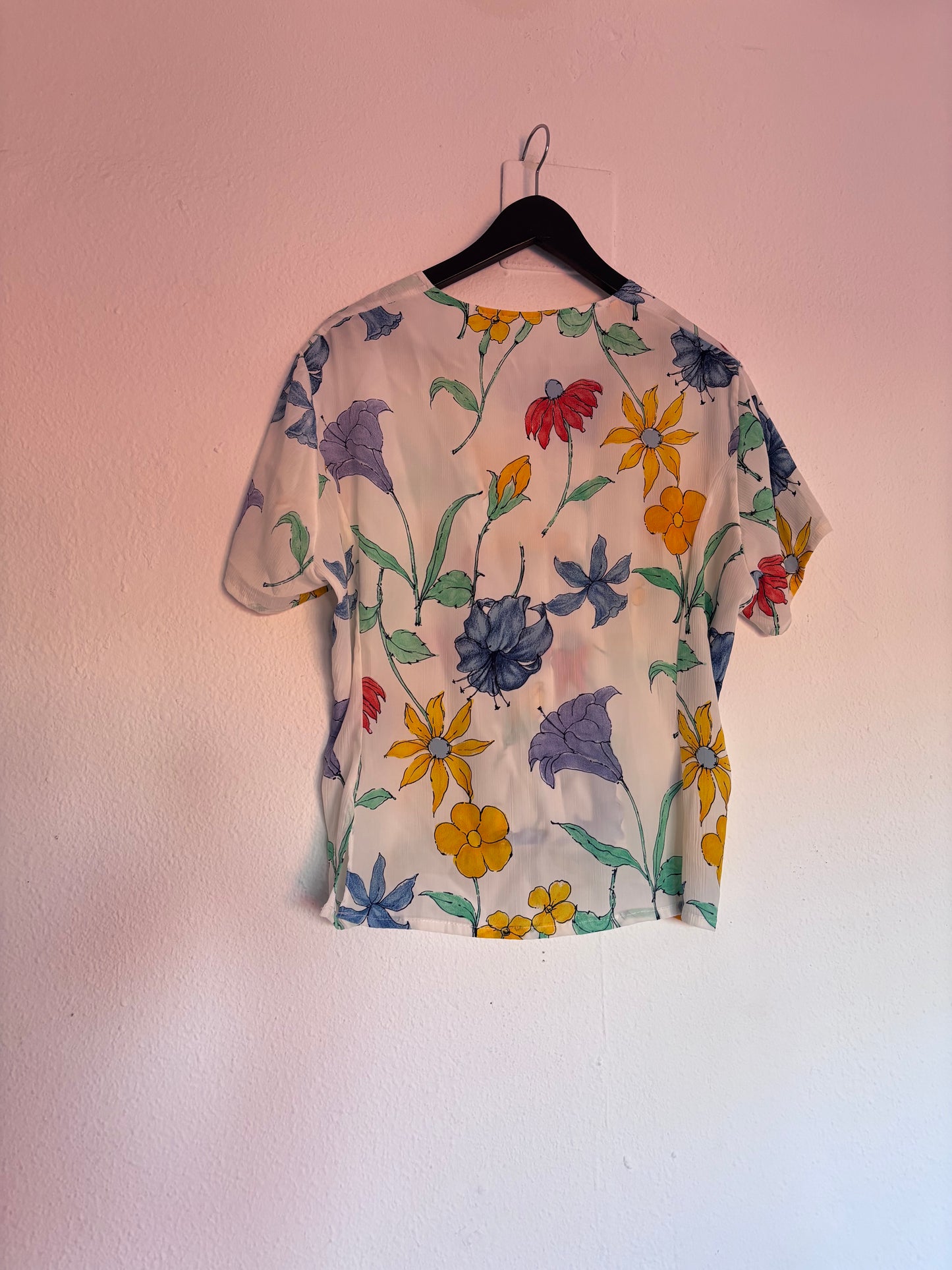 Camisa 80s Florecitas