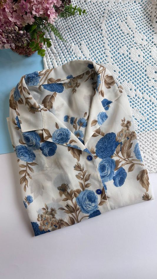 Camisa 80s Azzurra