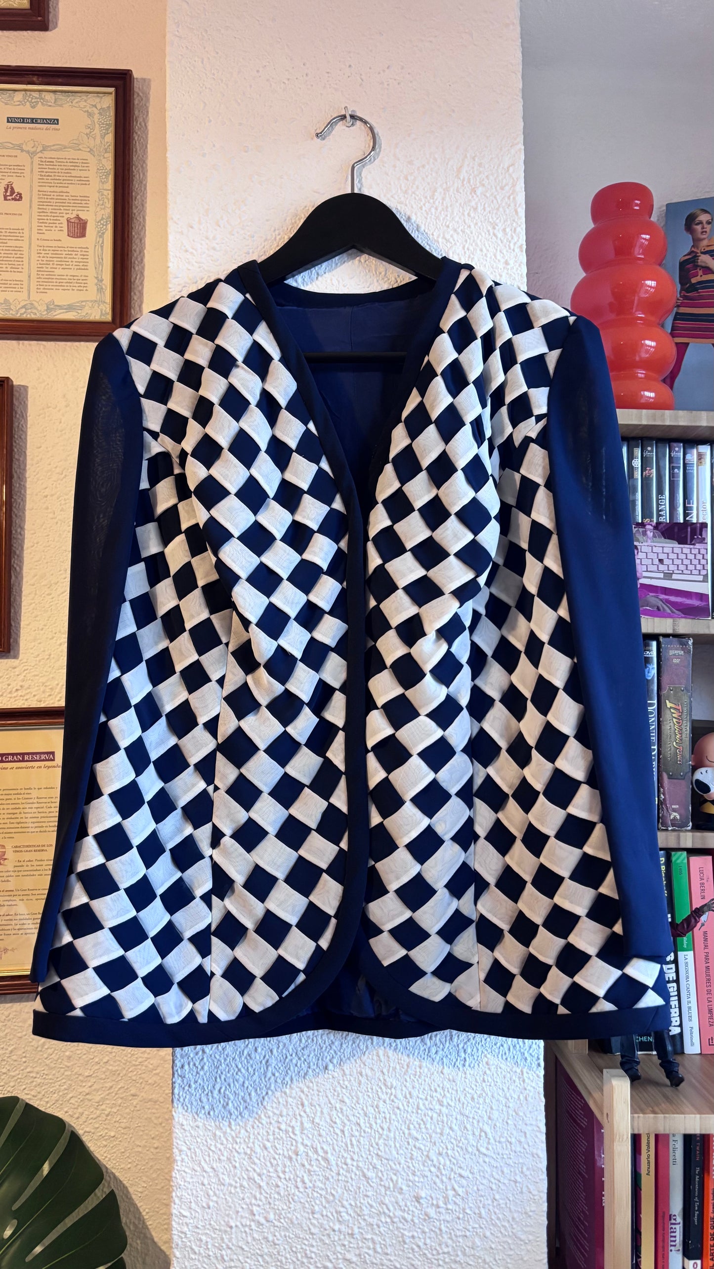 Chaqueta 70s Blue Chess