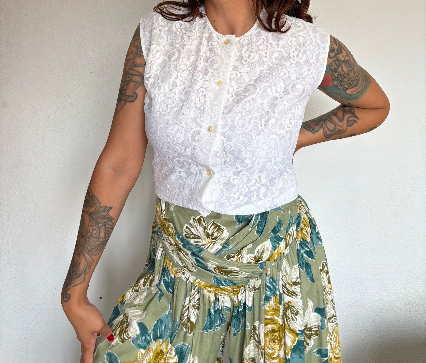 Blusa 1960s Perlon