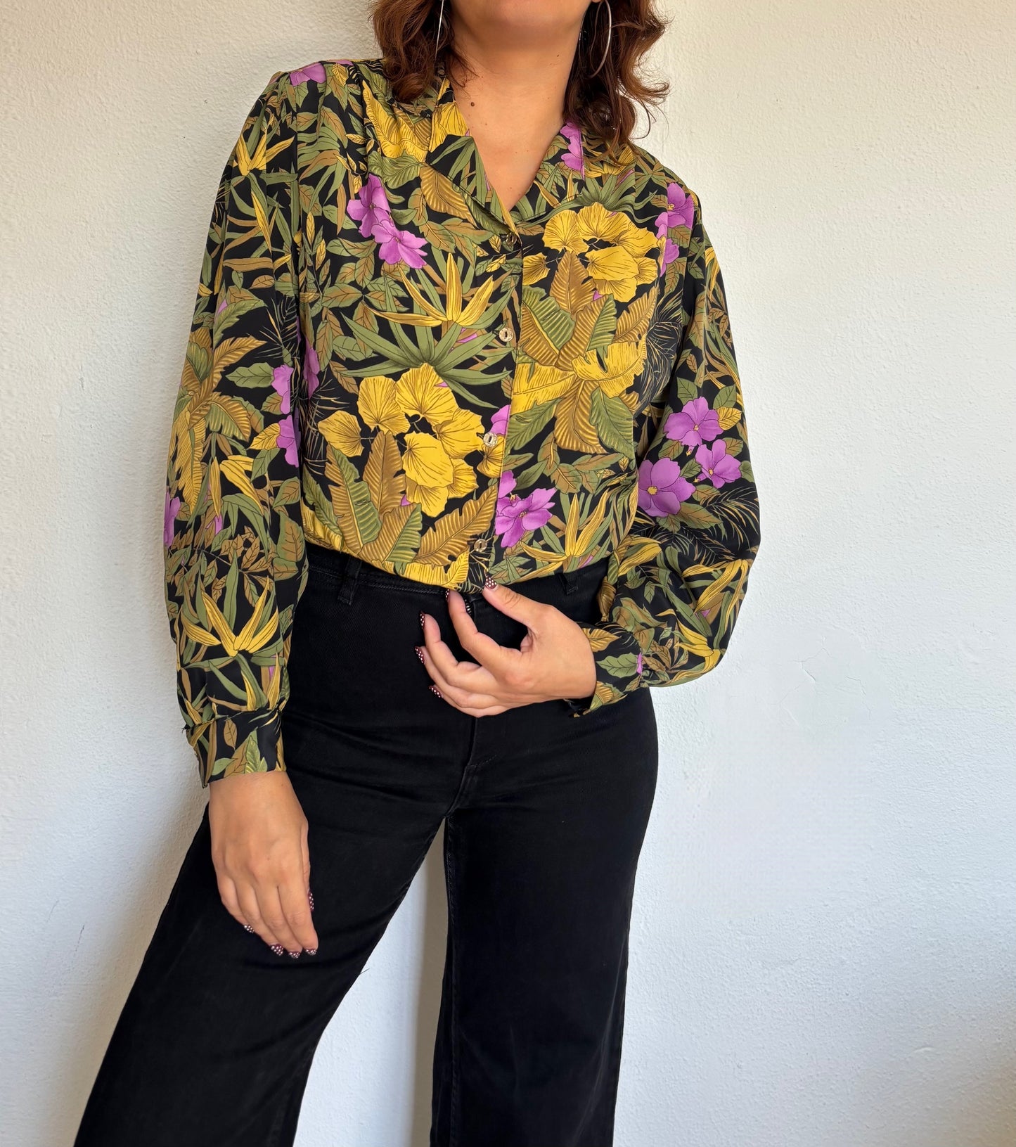 Camisa 80s Flora
