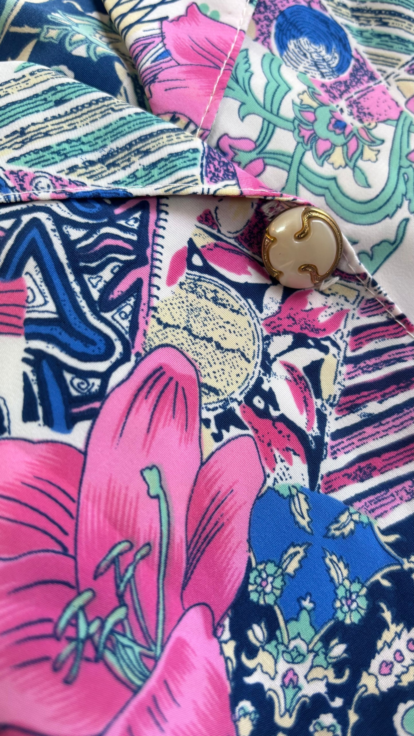 Camisa 80s Bomber Flowers