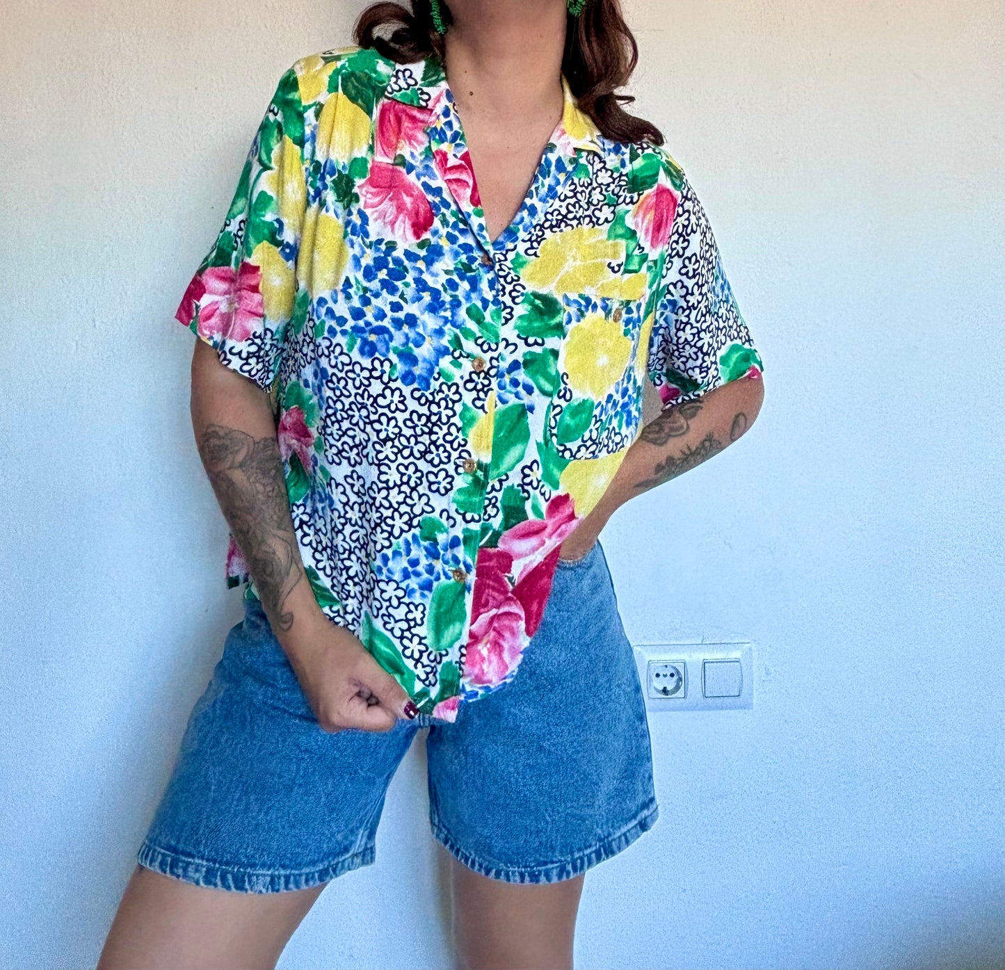Camisa 80s Bouquet