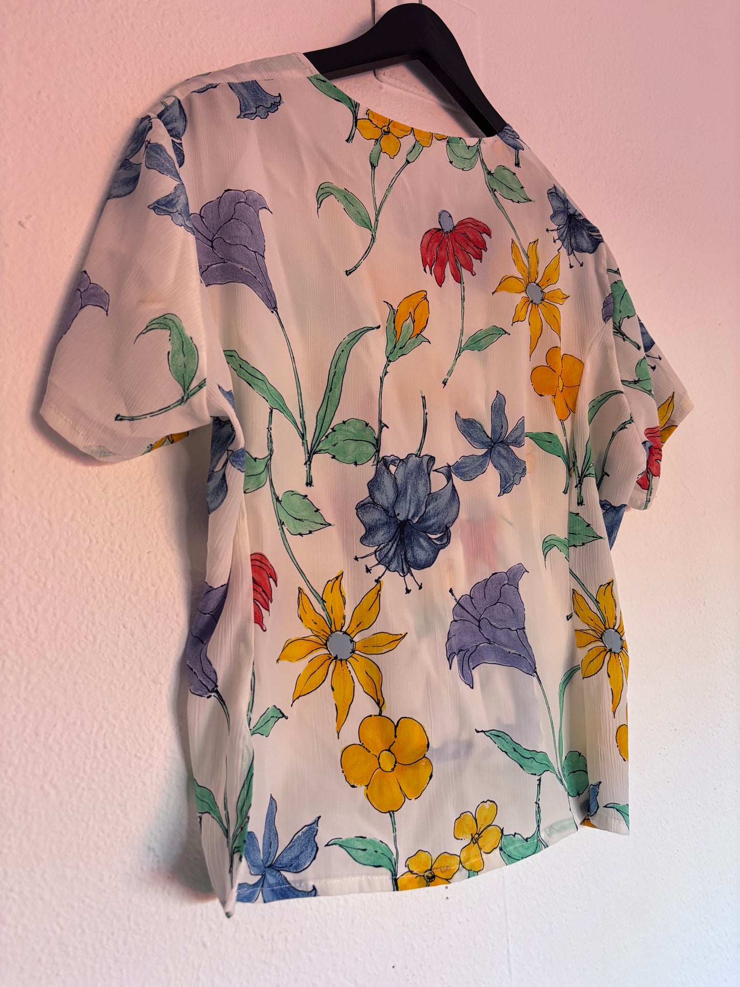 Camisa 80s Florecitas