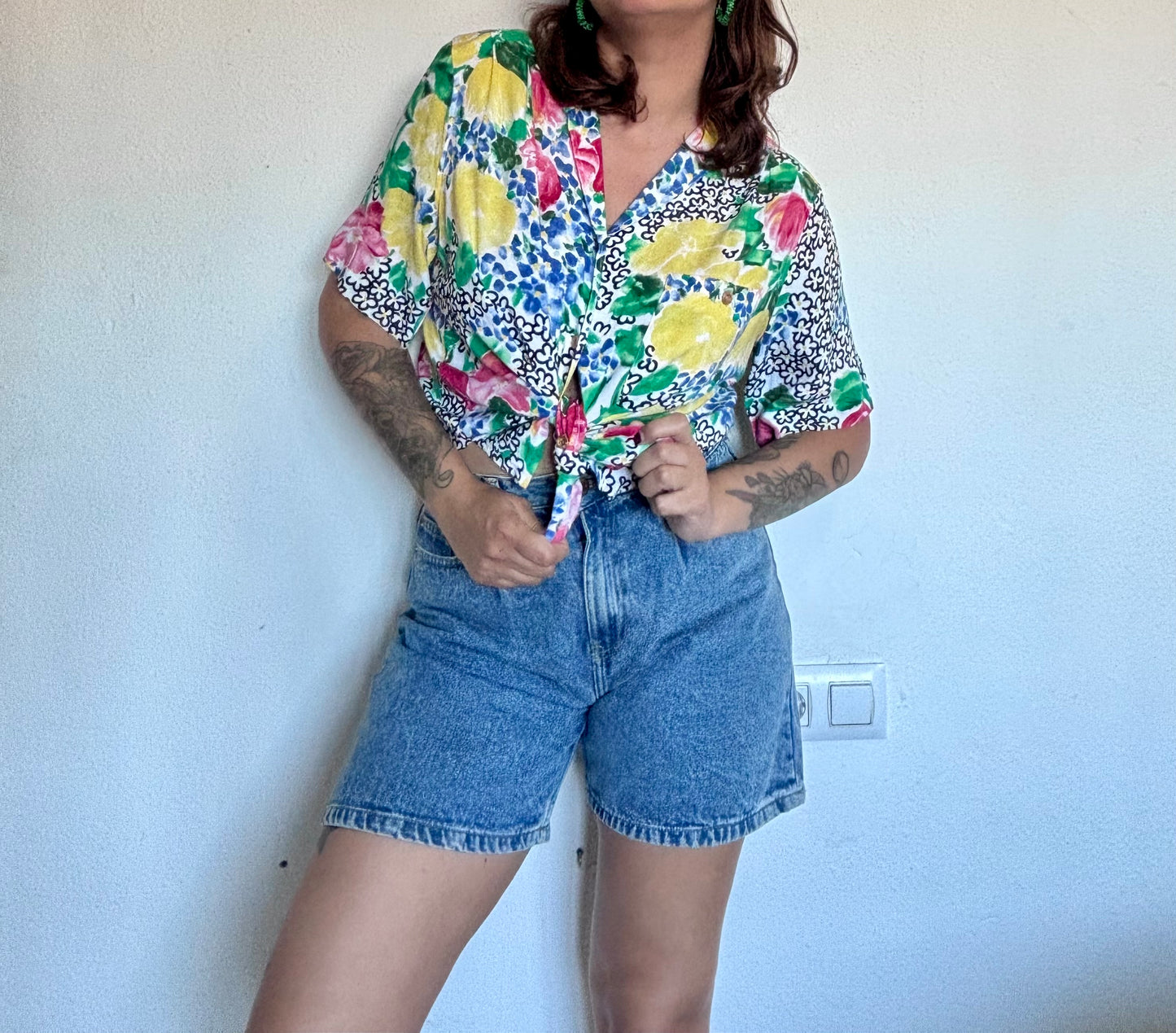 Camisa 80s Bouquet