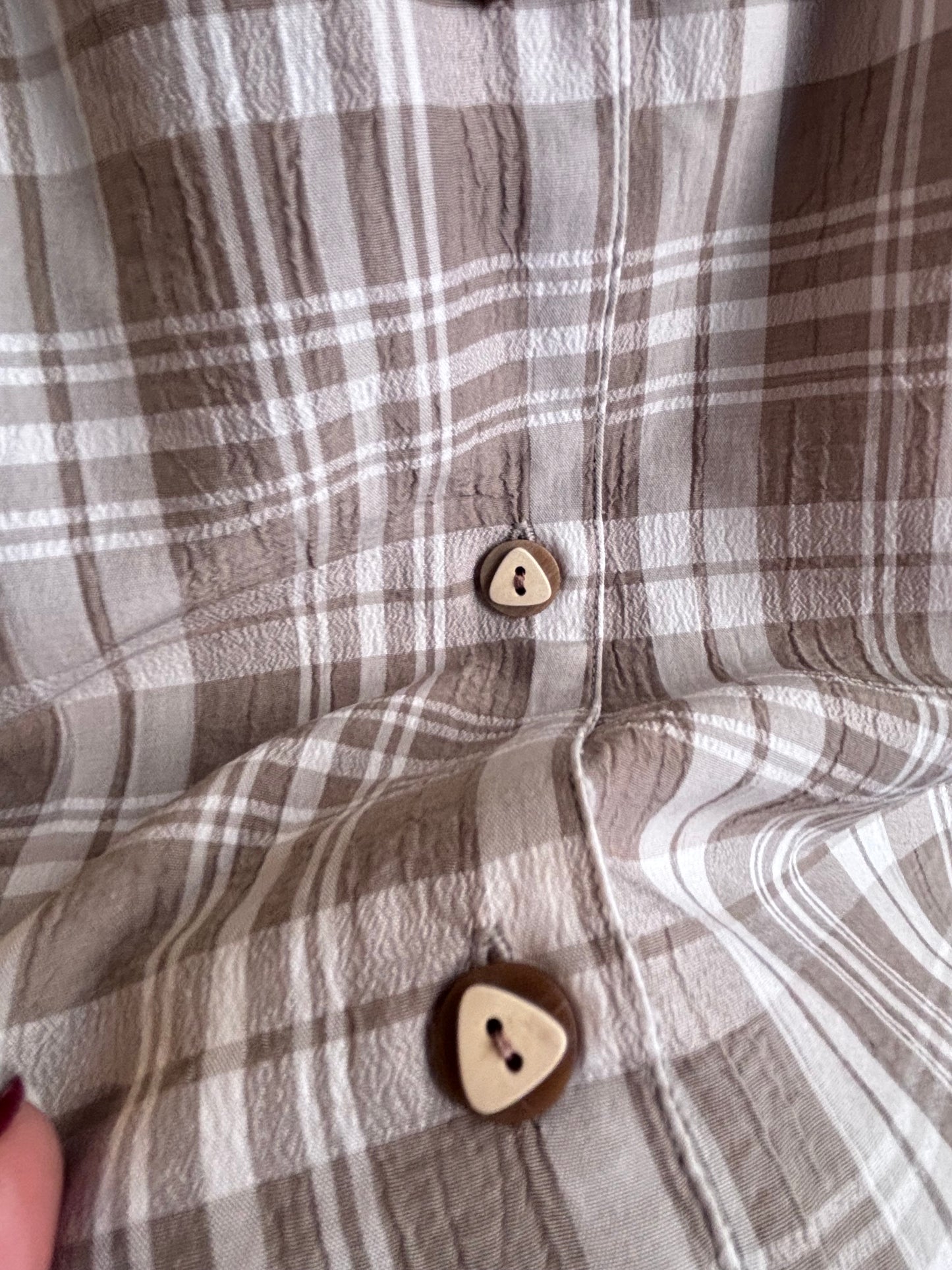 Vestido 80s Prairie Check