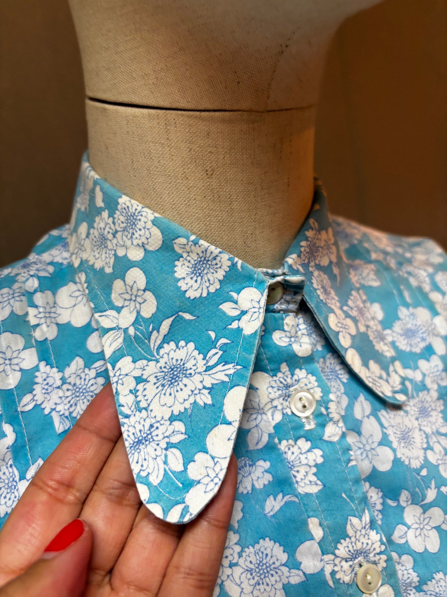 Vestido 60s Diolen Cotton