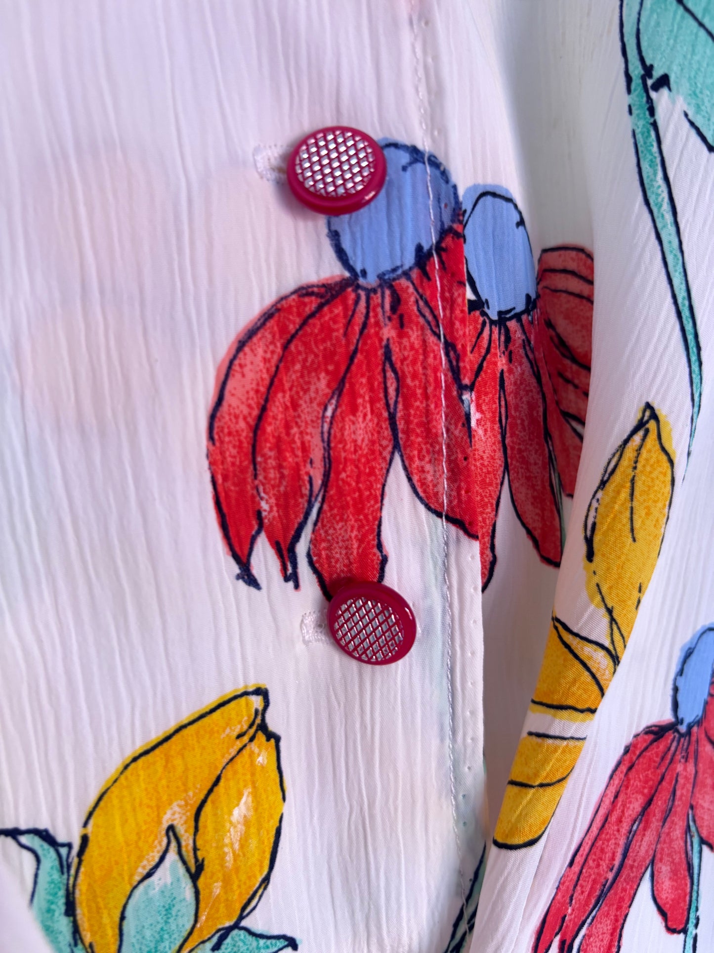 Camisa 80s Florecitas
