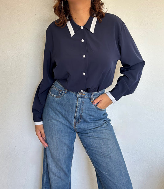 Camisa 80s Navy