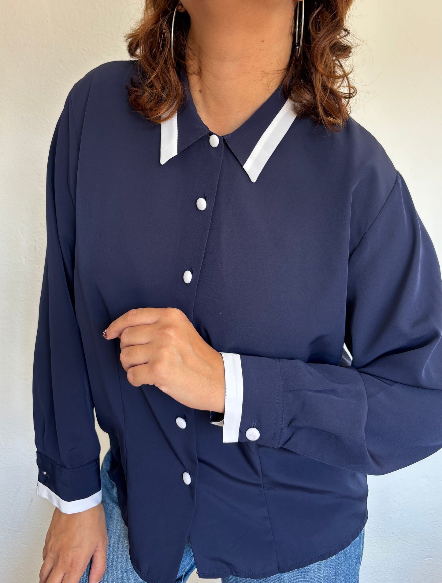 Camisa 80s Navy